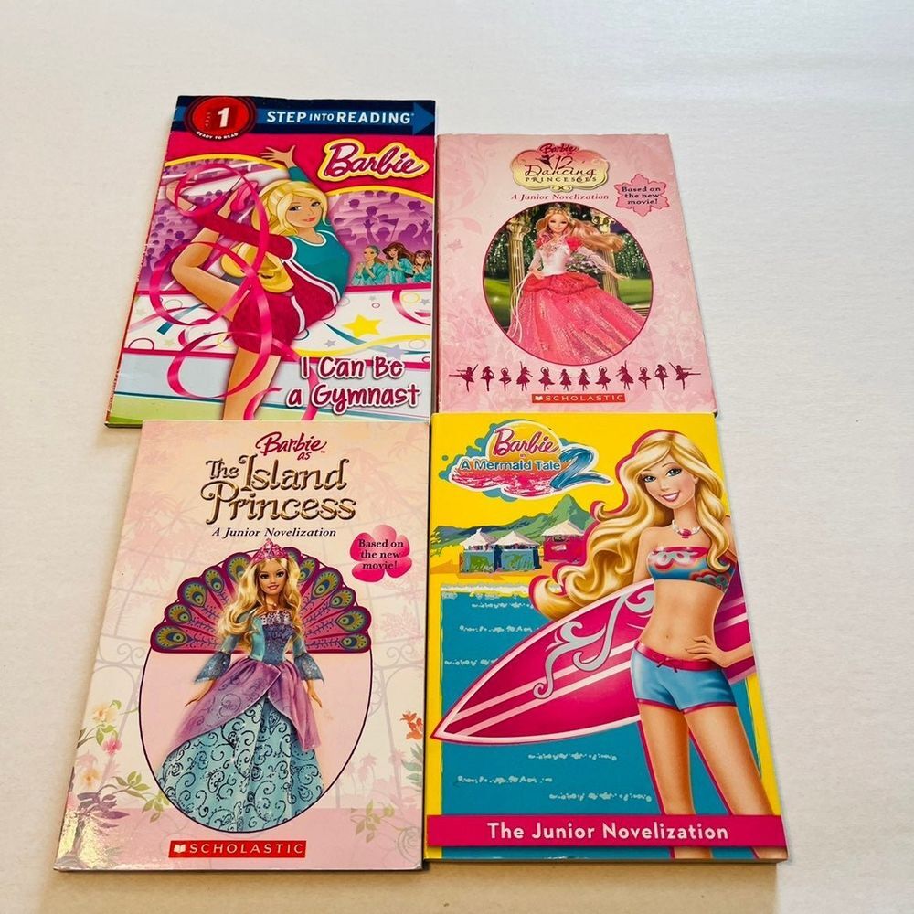 BARBIE bundle of four (4) books Used in fair condition.